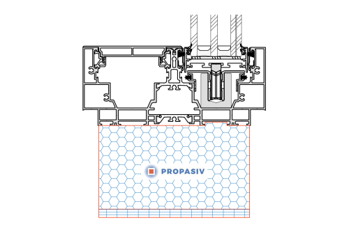 PROPASIV® Profil pod zdvižně-posuvné dveře (HS portal_180)
Schüco AS PD 75
