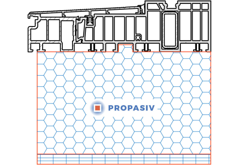 PROPASIV® Profil pod zdvižně-posuvné dveře (HS portal170)
Kömmerling, Profine, Trocal Premidoor 76
