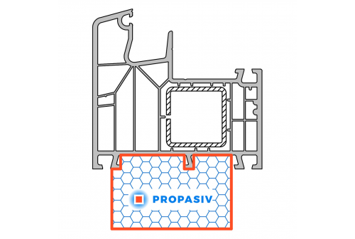 PROPASIV® Profil okenní vysoký (1175 mm)
Aluplast 8000